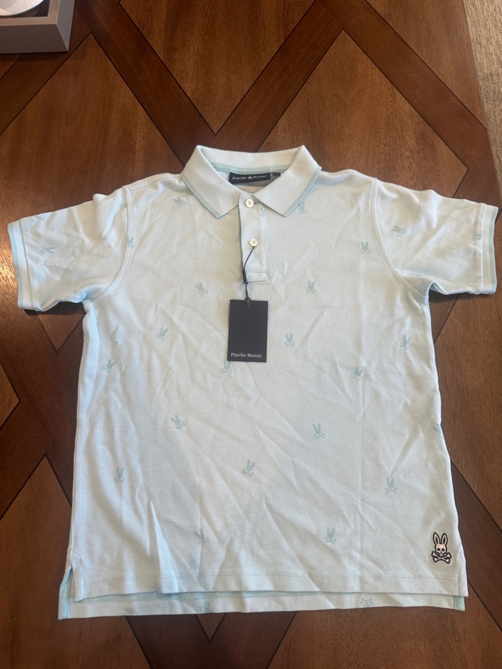 Psycho Bunny Light Blue Men’s Polo with Subtle Logo